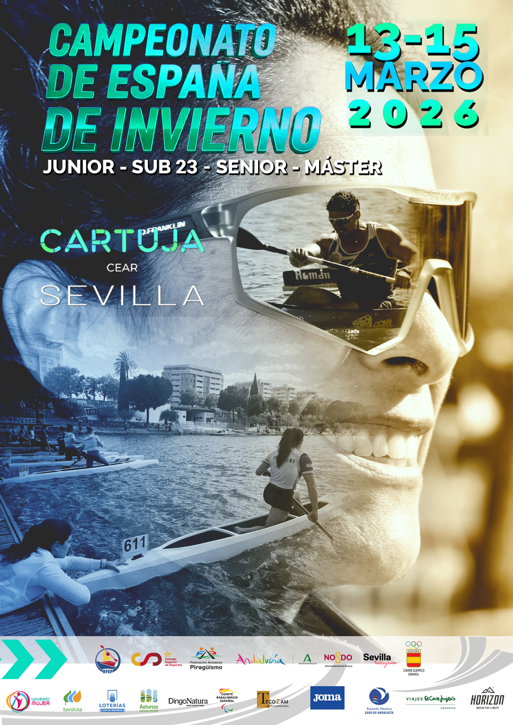 El CANE, en el LVI Campeonato de España de Invierno de Piragüismo