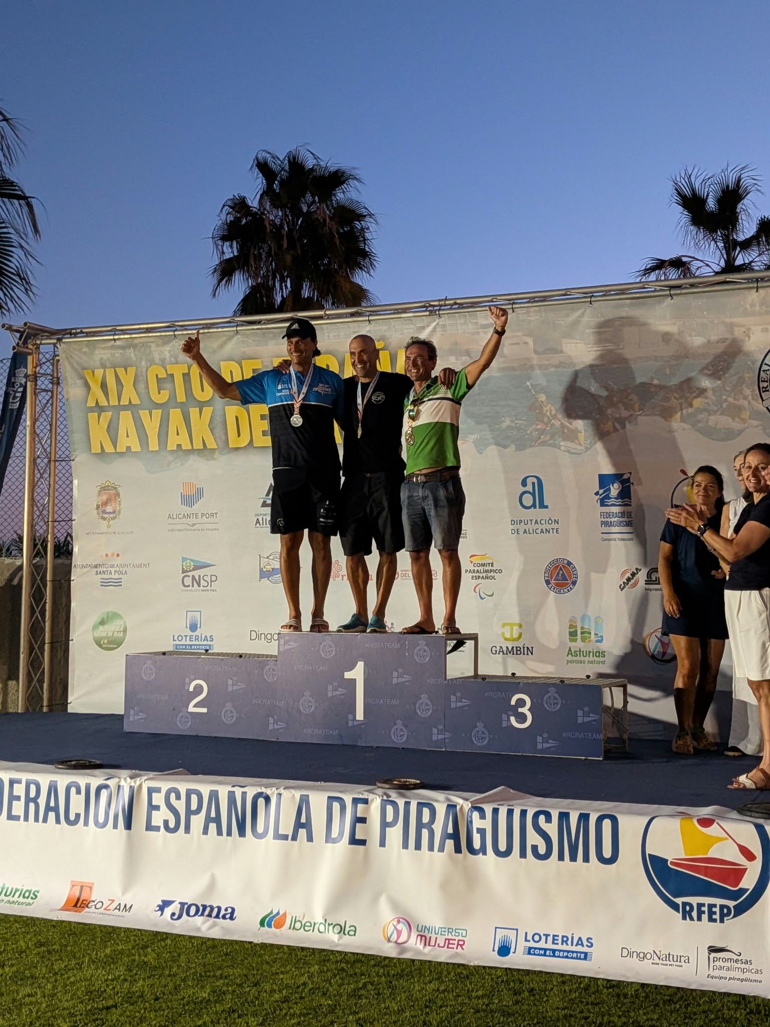 El Club Eslora suma dos oros en el Campeonato de España de Kayak de Mar en Alicante